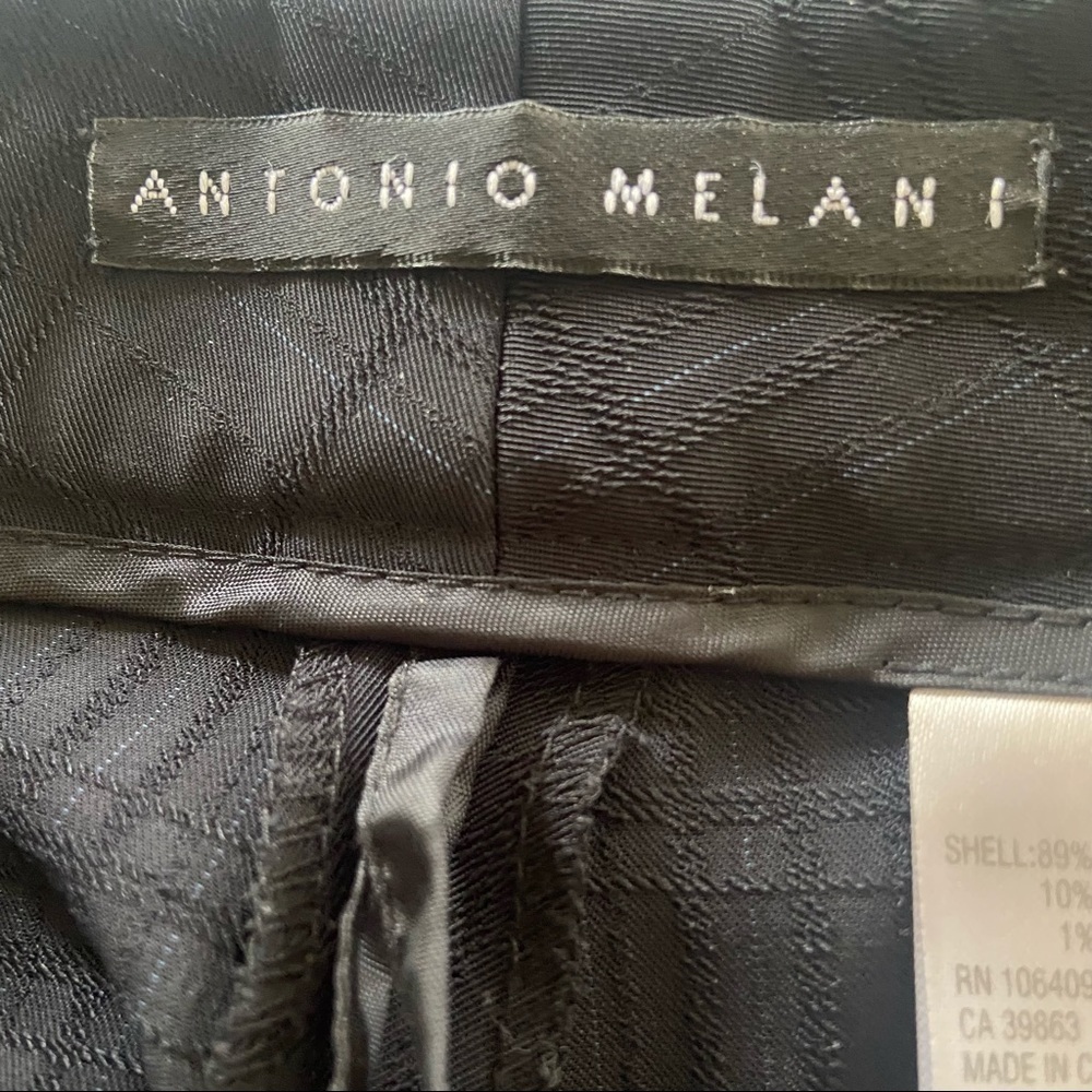 Antonio Melani Black Patterned Slacks - image 6